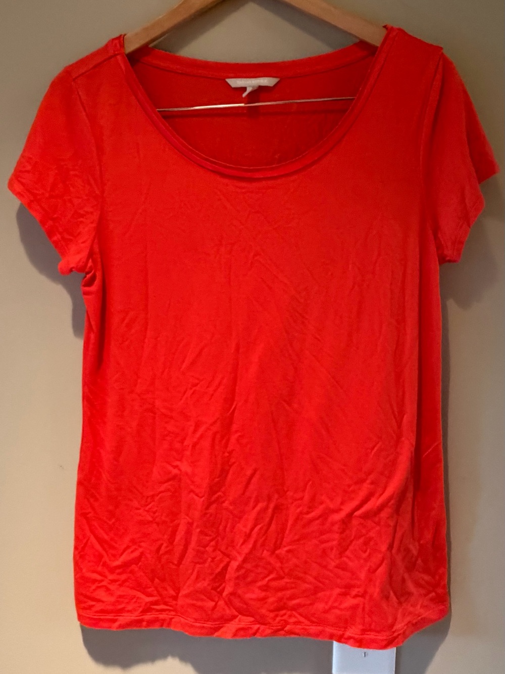 Banana Republic Short Sleeve Scoop Neck Orange Tee large
